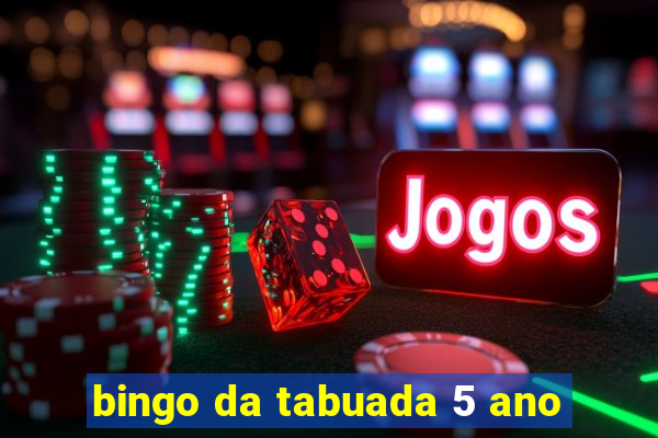 bingo da tabuada 5 ano